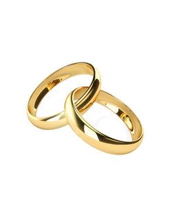 Classic Gold Wedding Band Set